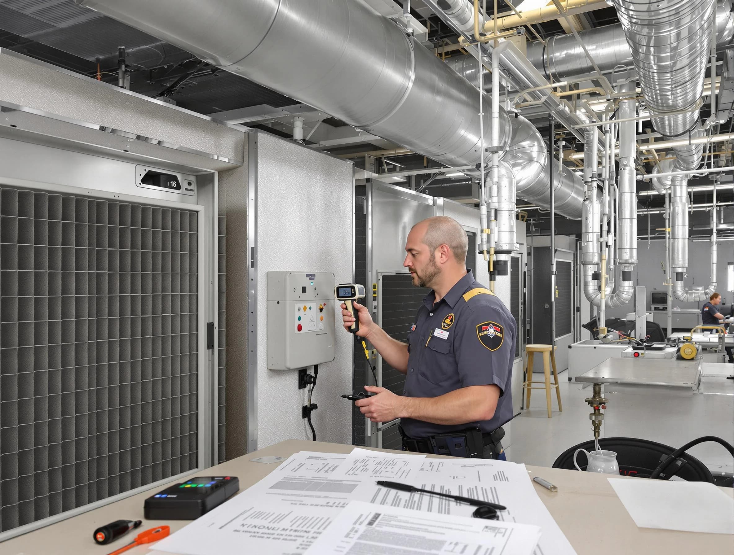 Professional filter system inspection by Spotsylvania Courthouse Air Duct Cleaning in Spotsylvania Courthouse