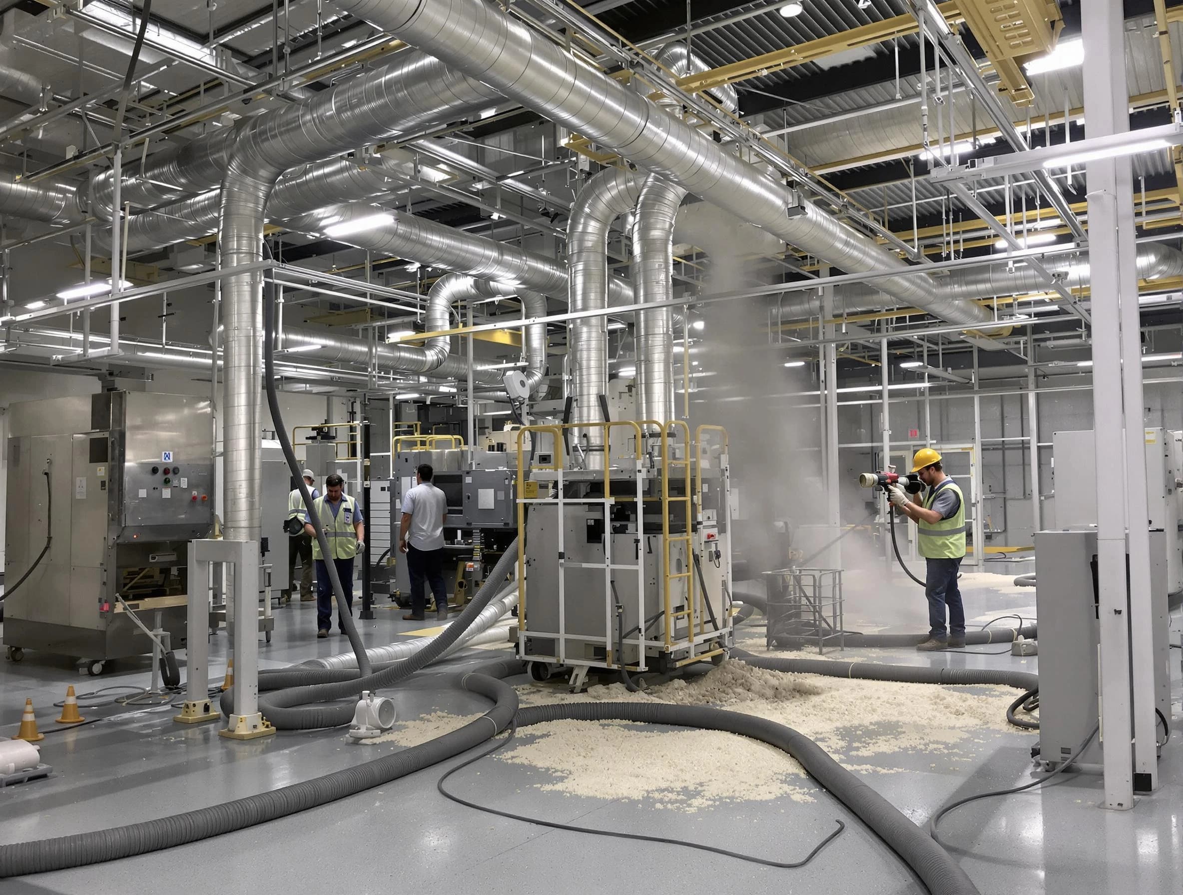 Heavy-duty industrial duct cleaning by Spotsylvania Courthouse Air Duct Cleaning in Spotsylvania Courthouse