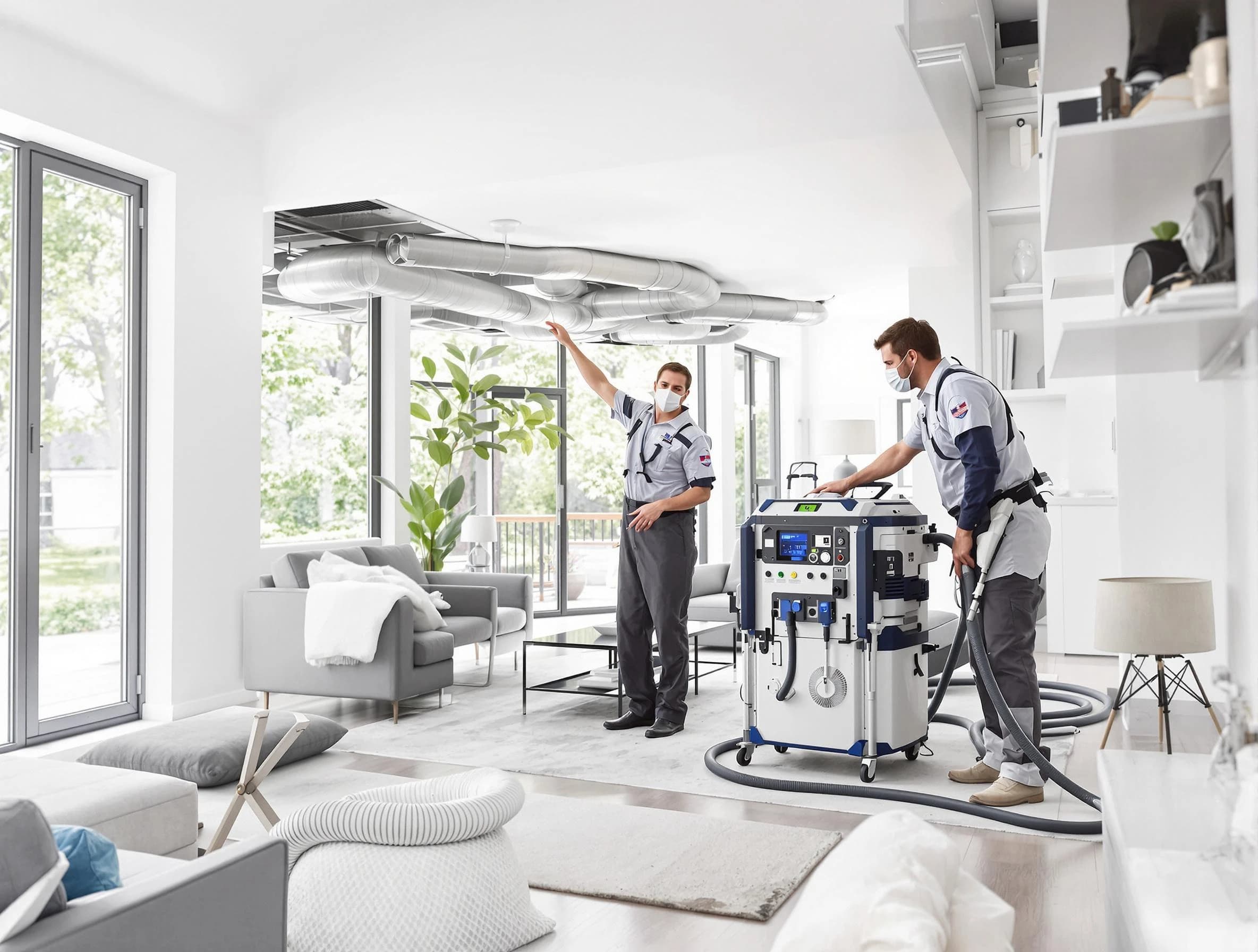 Spotsylvania Courthouse Air Duct Cleaning professional conducting pure air duct cleaning with state-of-the-art equipment in Spotsylvania Courthouse