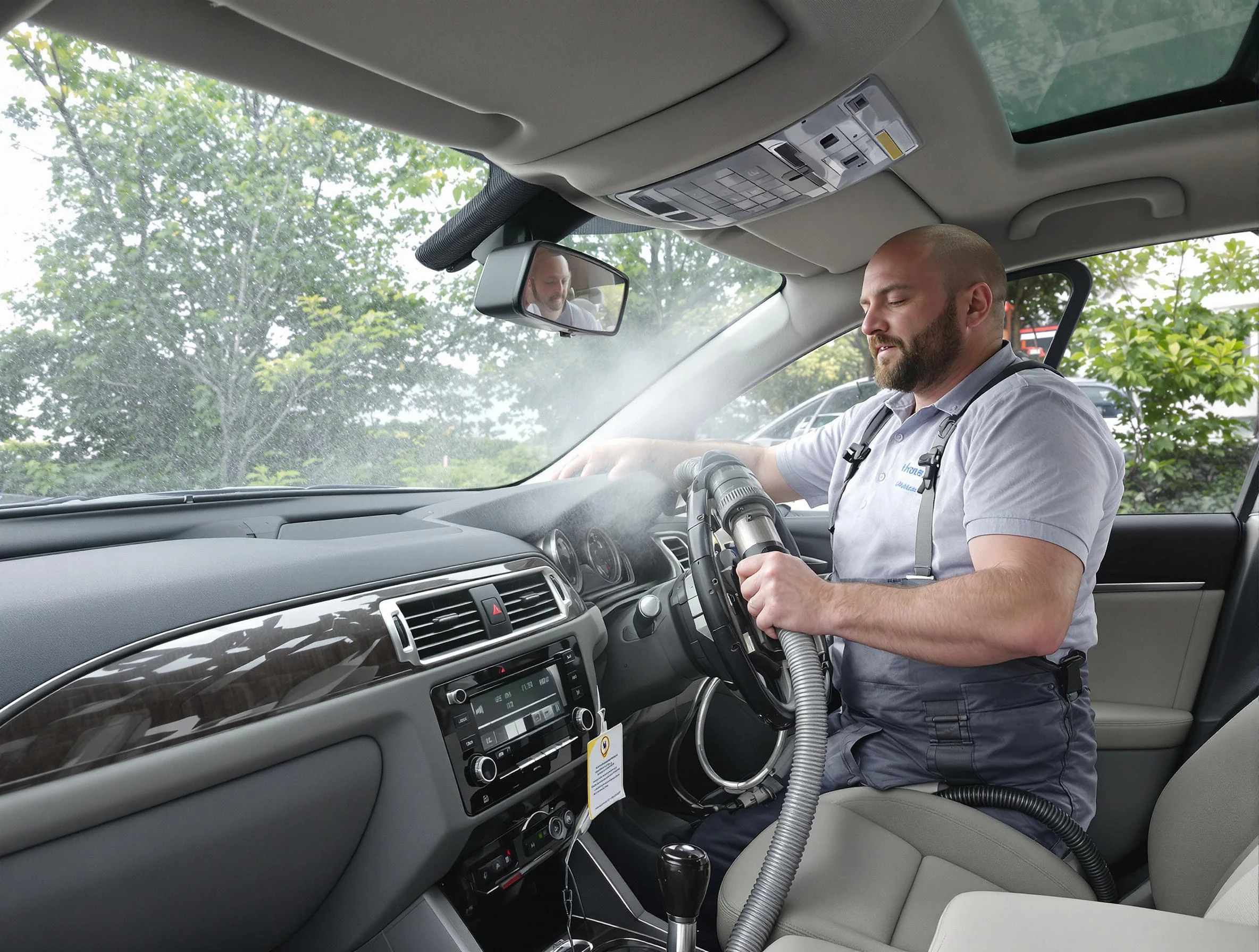 Spotsylvania Courthouse Air Duct Cleaning specialist performing professional car duct cleaning in Spotsylvania Courthouse