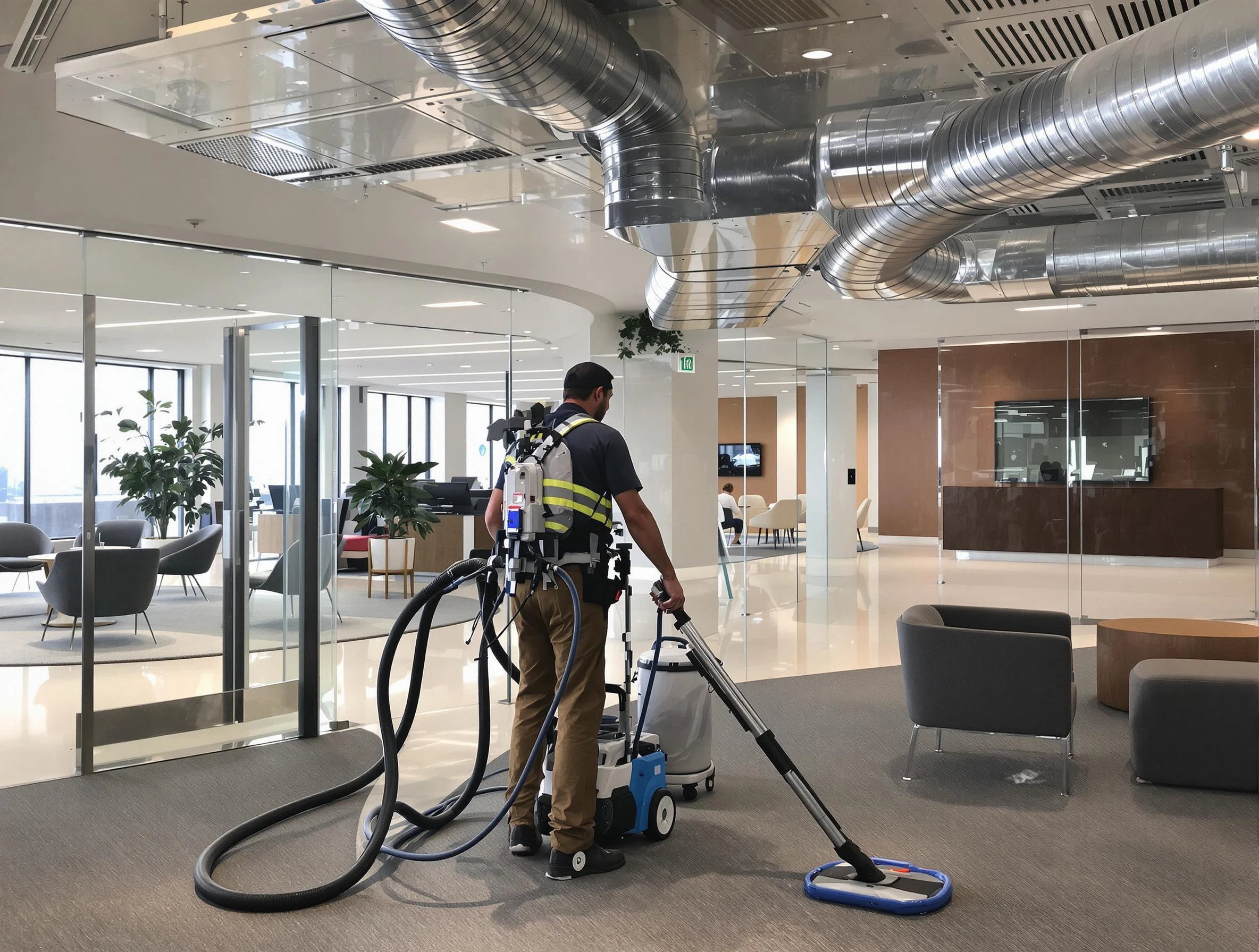 Commercial duct cleaning service by Spotsylvania Courthouse Air Duct Cleaning in Spotsylvania Courthouse